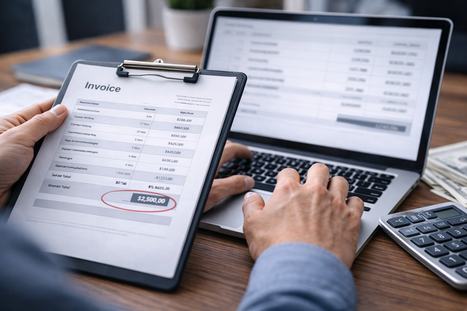 freelance paid less than agreed