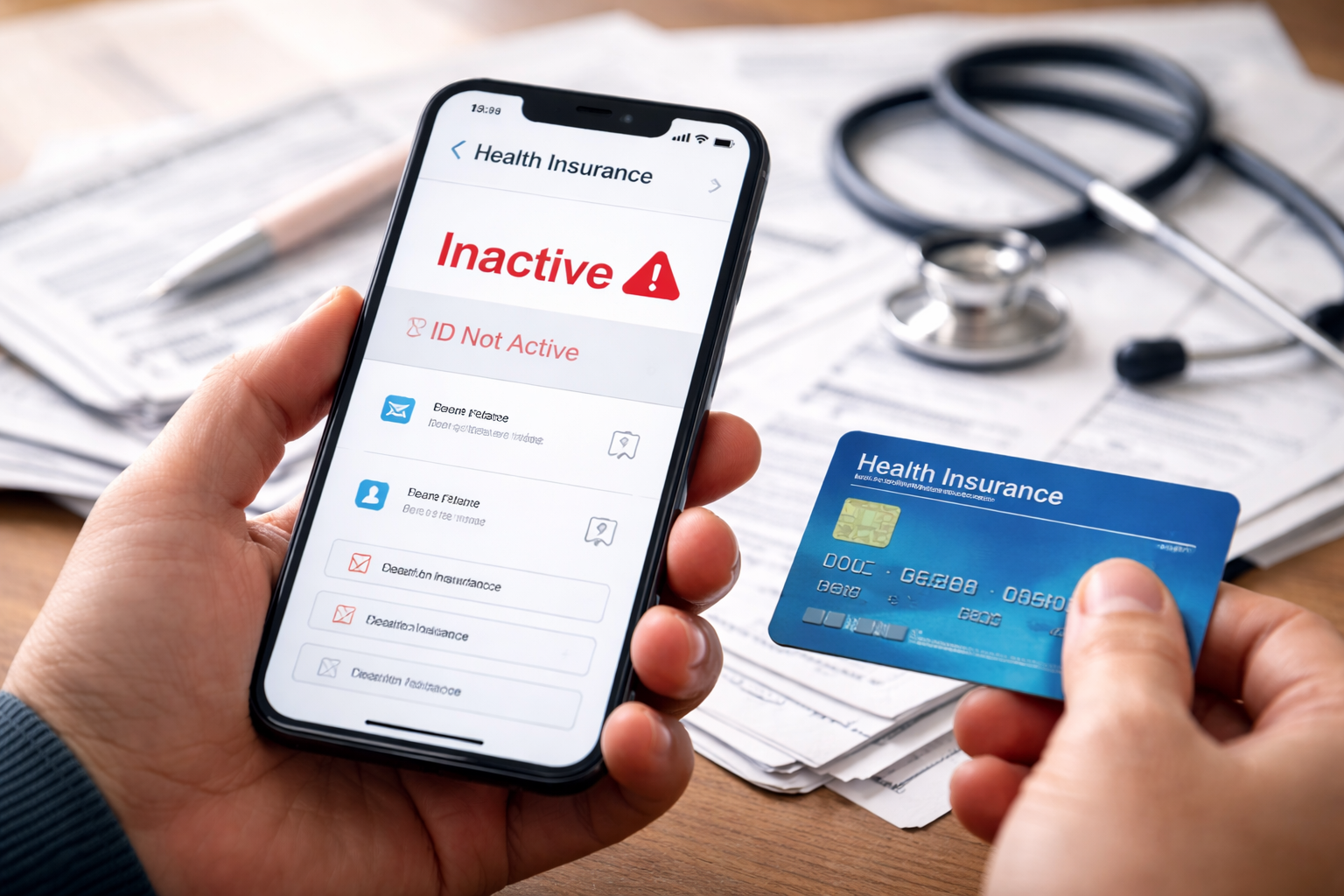 health insurance not active after hire